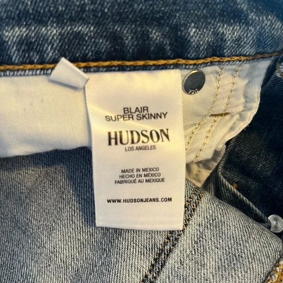 HUDSON Blair High Rise Super Skinny Jeans - Picture 5 of 11